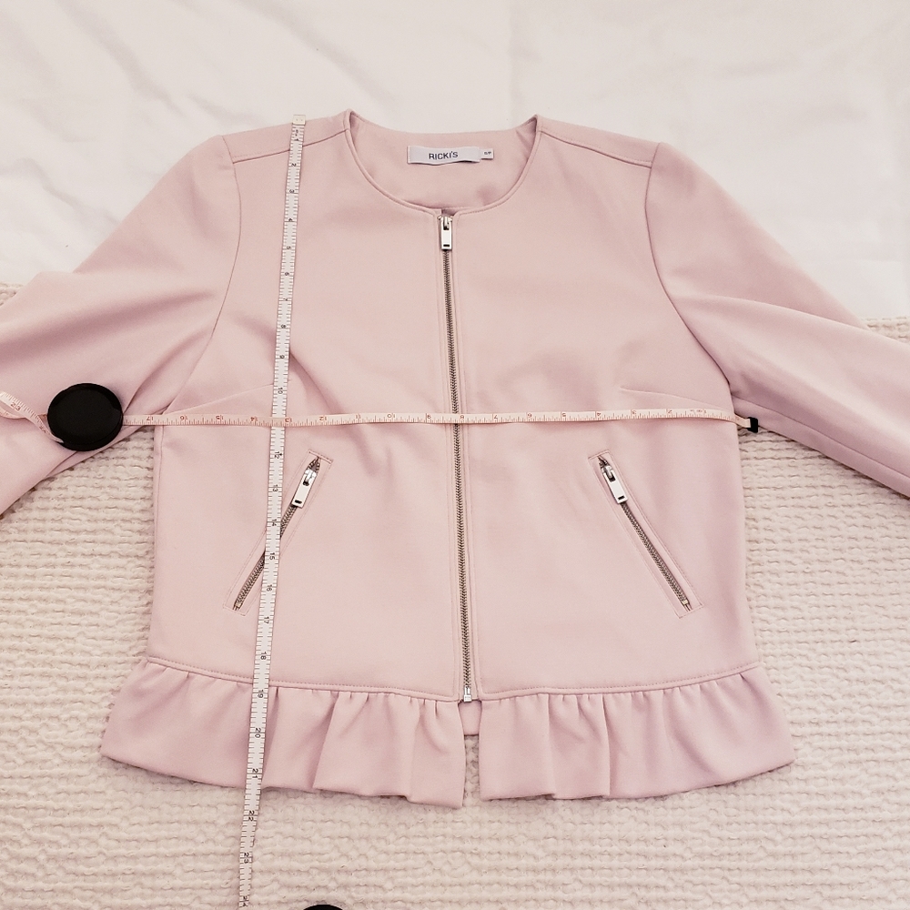 Ricki's Ruffled Edge Full-Zip Blazer/Jacket - Picture 4 of 7